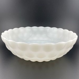Vintage, Milk Glass, Bubble Serving Bowl, by Anchor Hocking